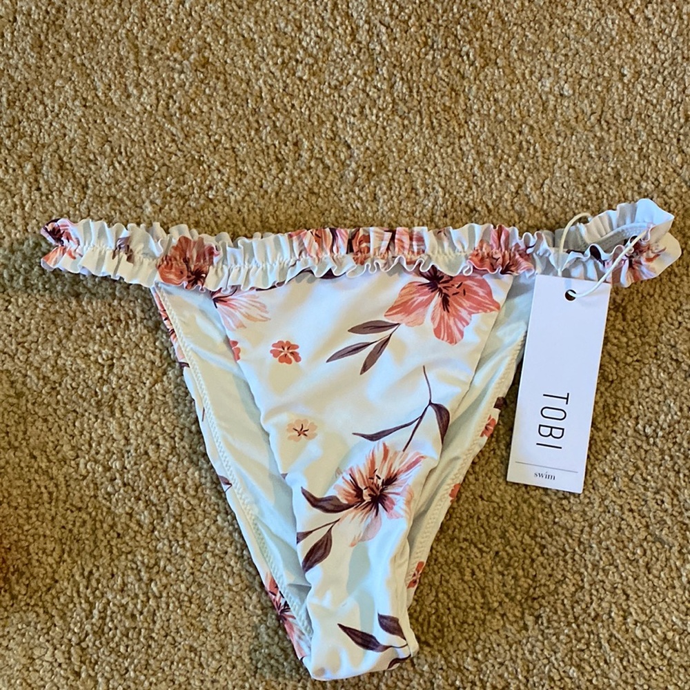 White bikini bottom NWT